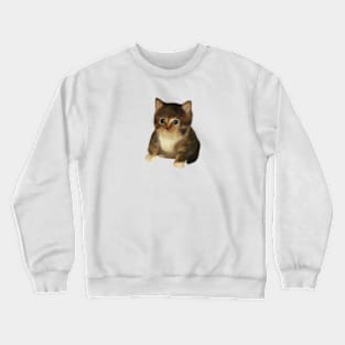 Cute little painted cat Crewneck Sweatshirt